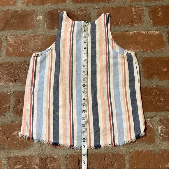 DREW Anthropologie striped Linen mix tank top size XS - Picture 14 of 15